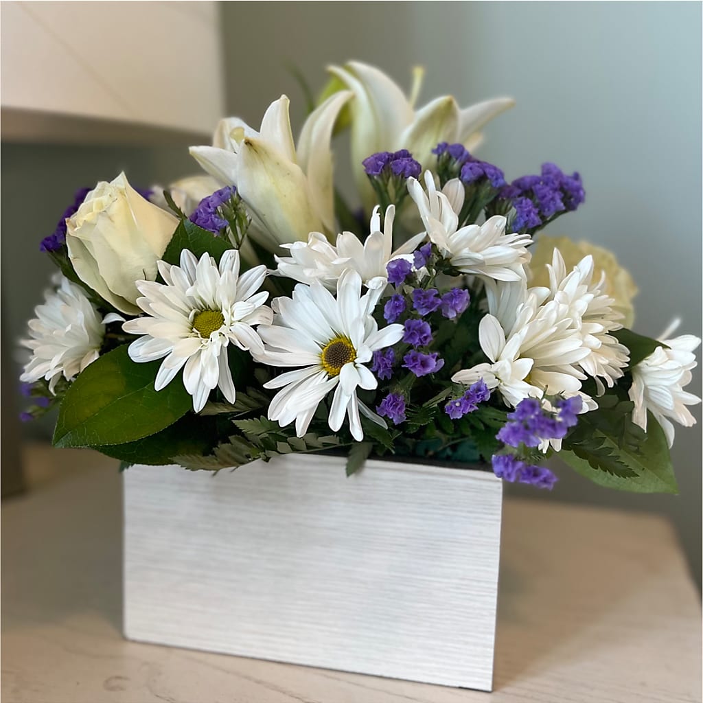 Beyond Blue Box Bouquet – The Andes Flowers Llc, Fort Myers FL