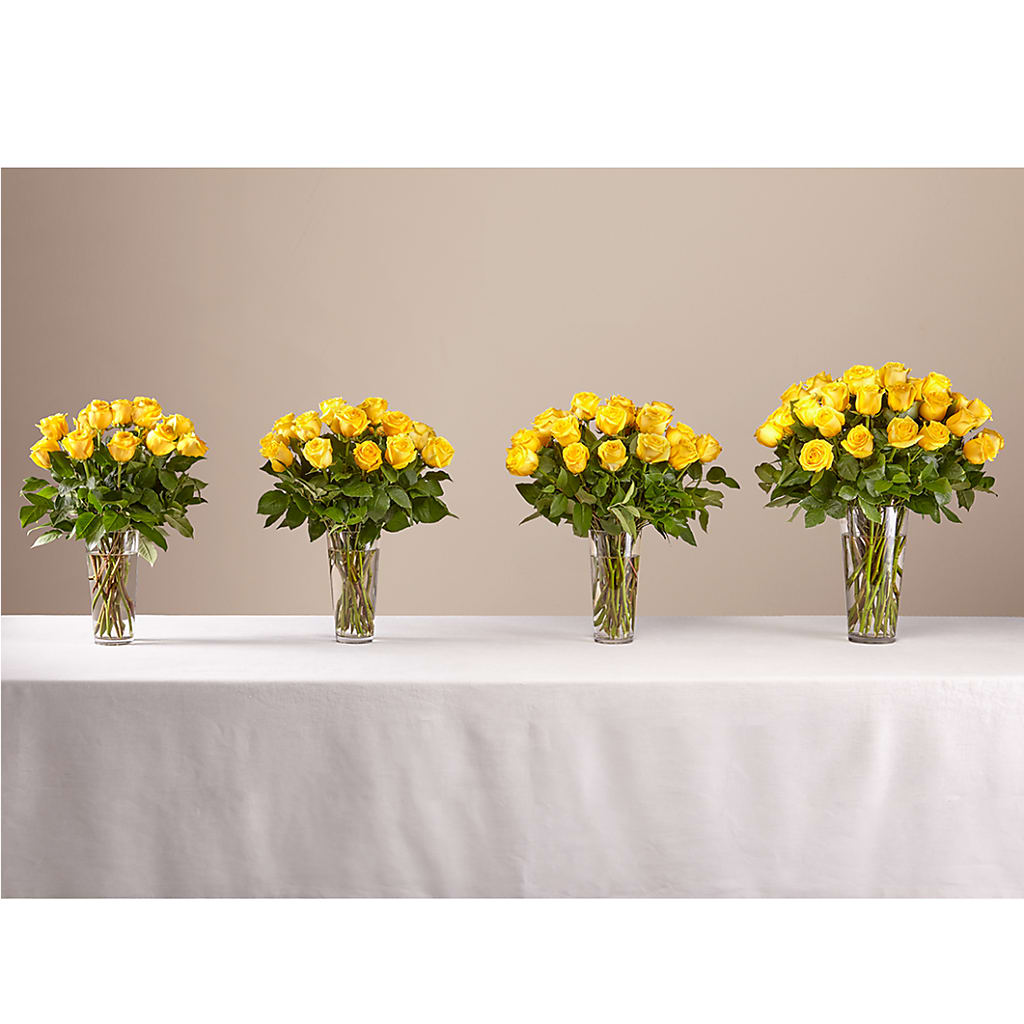 Long Stem Yellow Rose Bouquet – The Andes Flowers Llc, Fort Myers FL