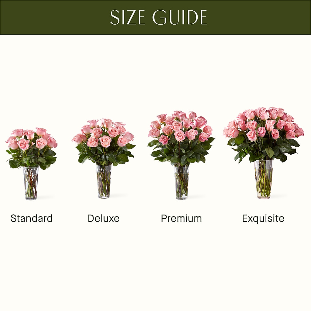 Long Stem Pink Rose Bouquet – The Andes Flowers Llc, Fort Myers FL