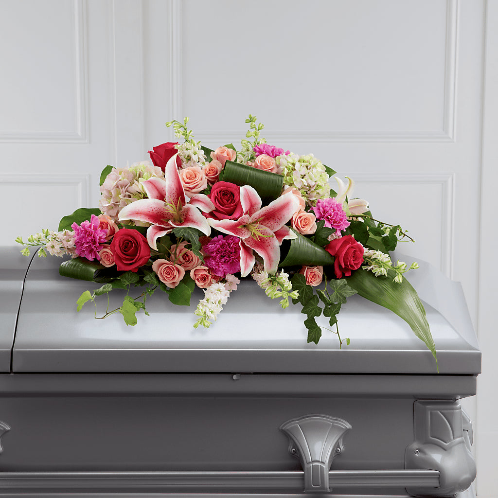 Splendid Grace Casket Spray – The Andes Flowers Llc, Fort Myers FL