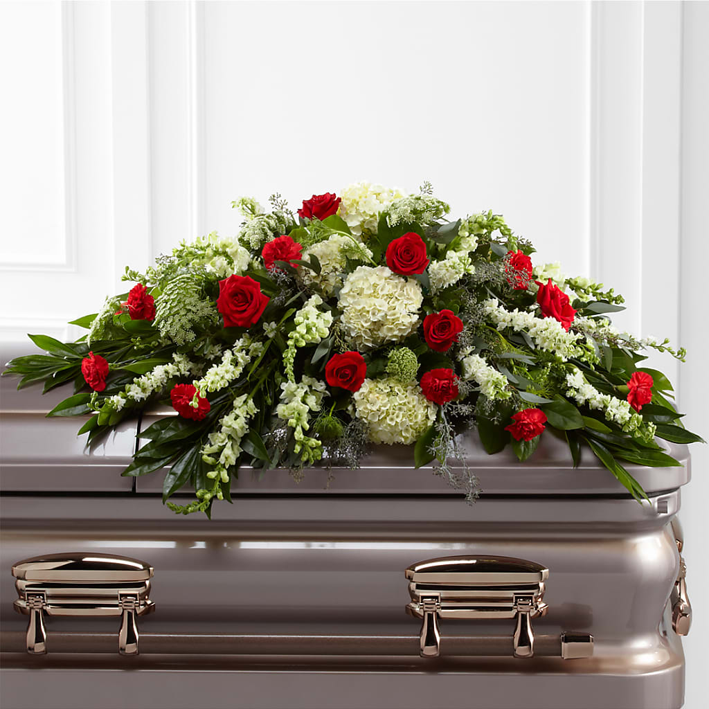 Sincerity Casket Spray – The Andes Flowers Llc, Fort Myers FL
