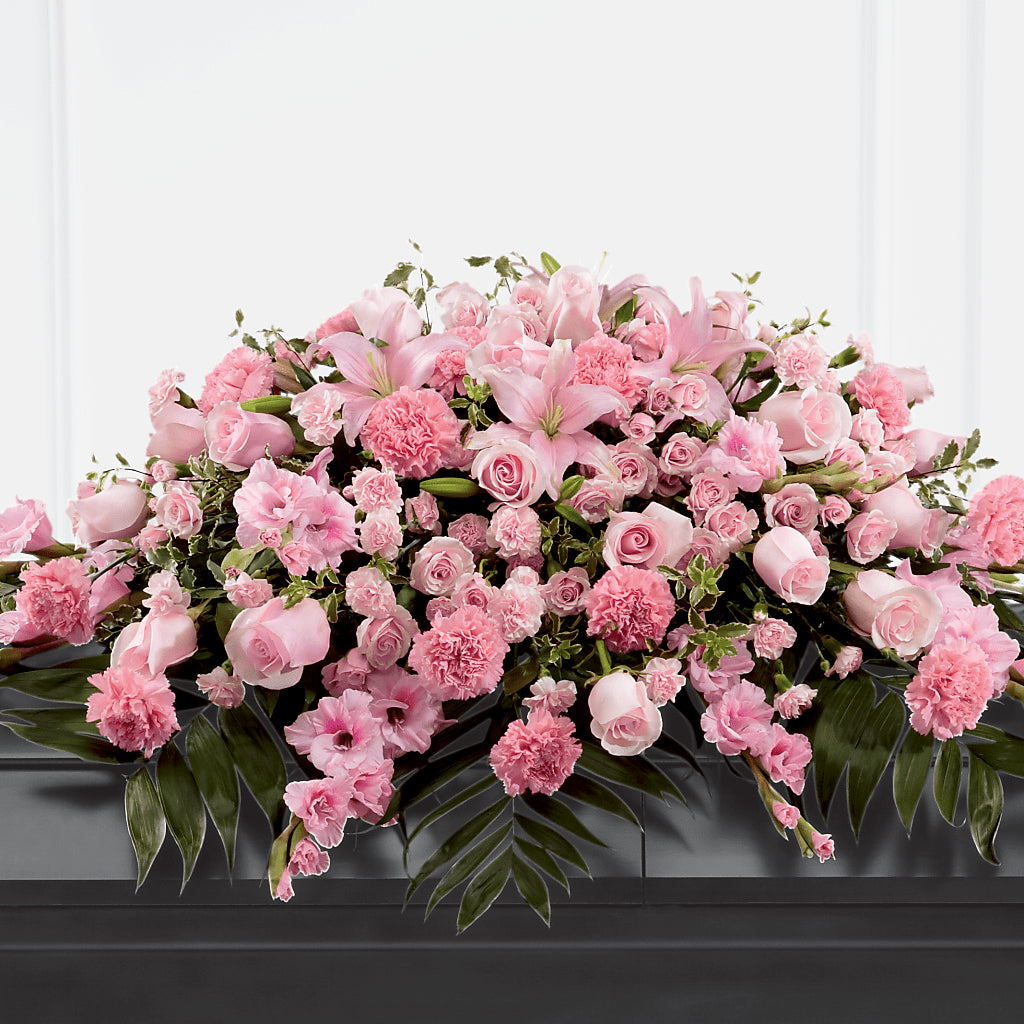 Garden of Comfort Casket Spray (Standard) – The Andes Flowers Llc, Fort Myers FL