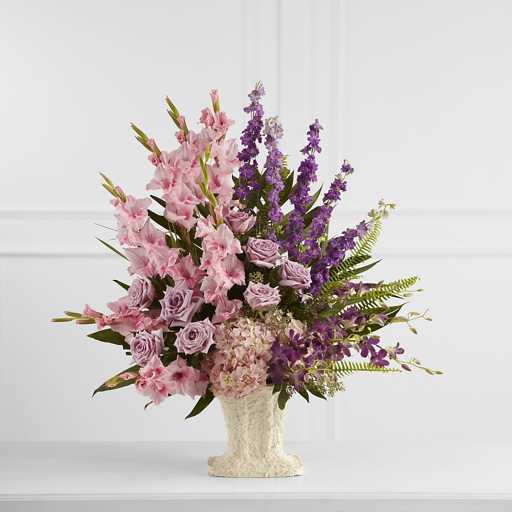 Flowing Garden Arrangement – The Andes Flowers Llc, Fort Myers FL