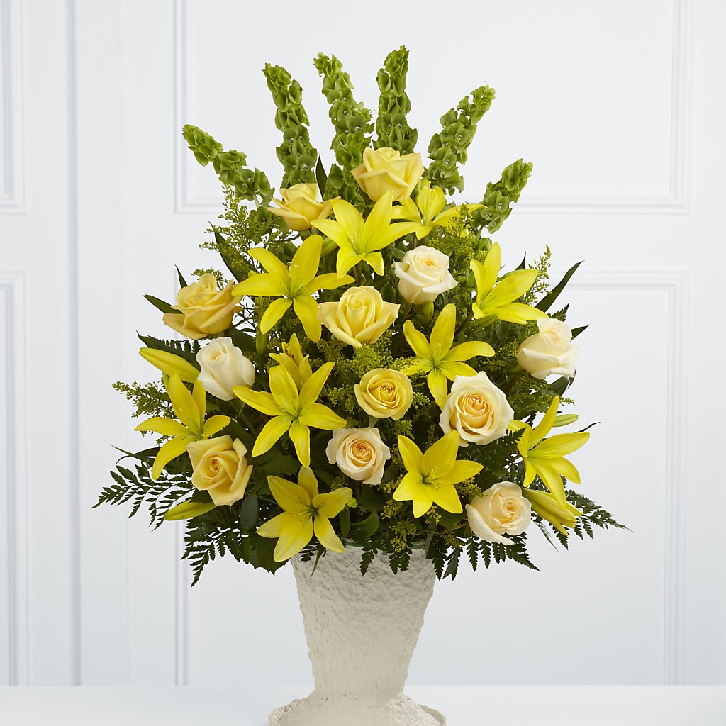 Golden Memories Arrangement – The Andes Flowers Llc, Fort Myers FL
