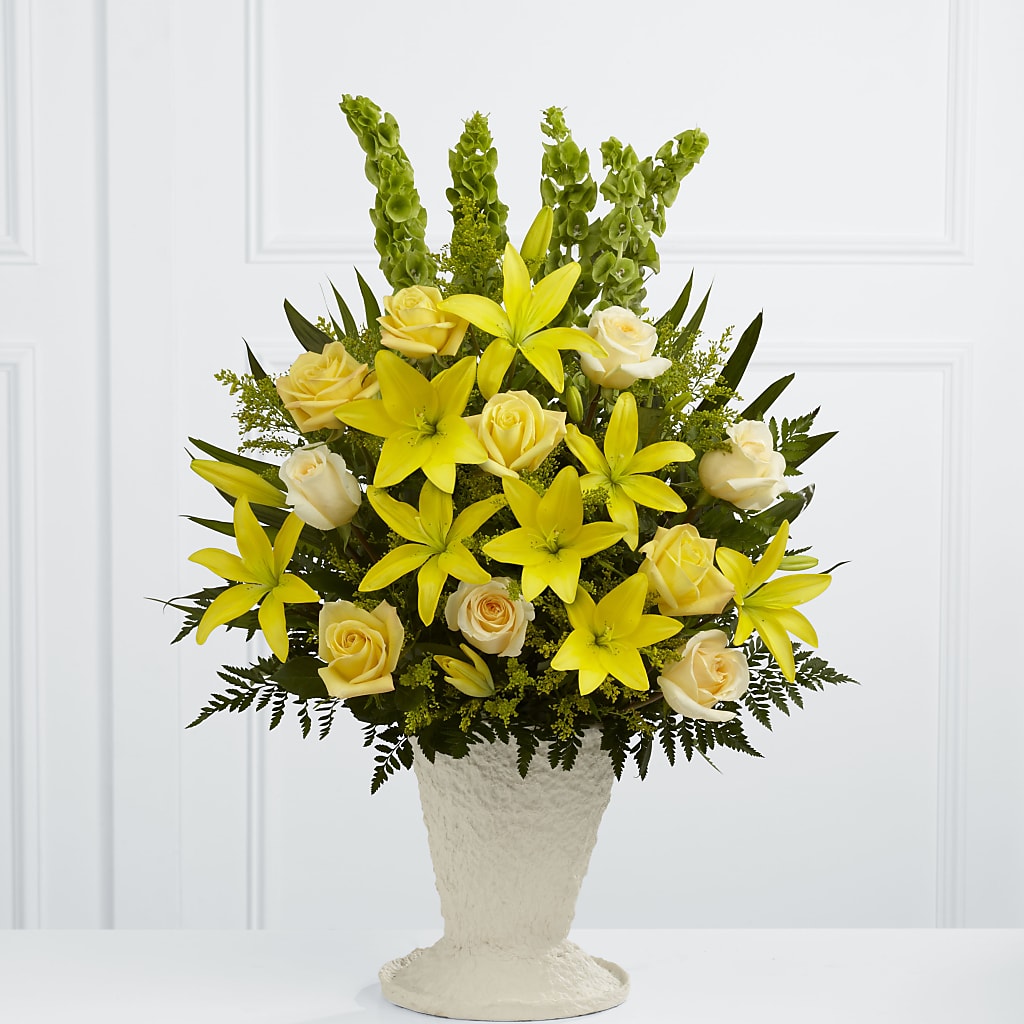 Golden Memories Arrangement – The Andes Flowers Llc, Fort Myers FL