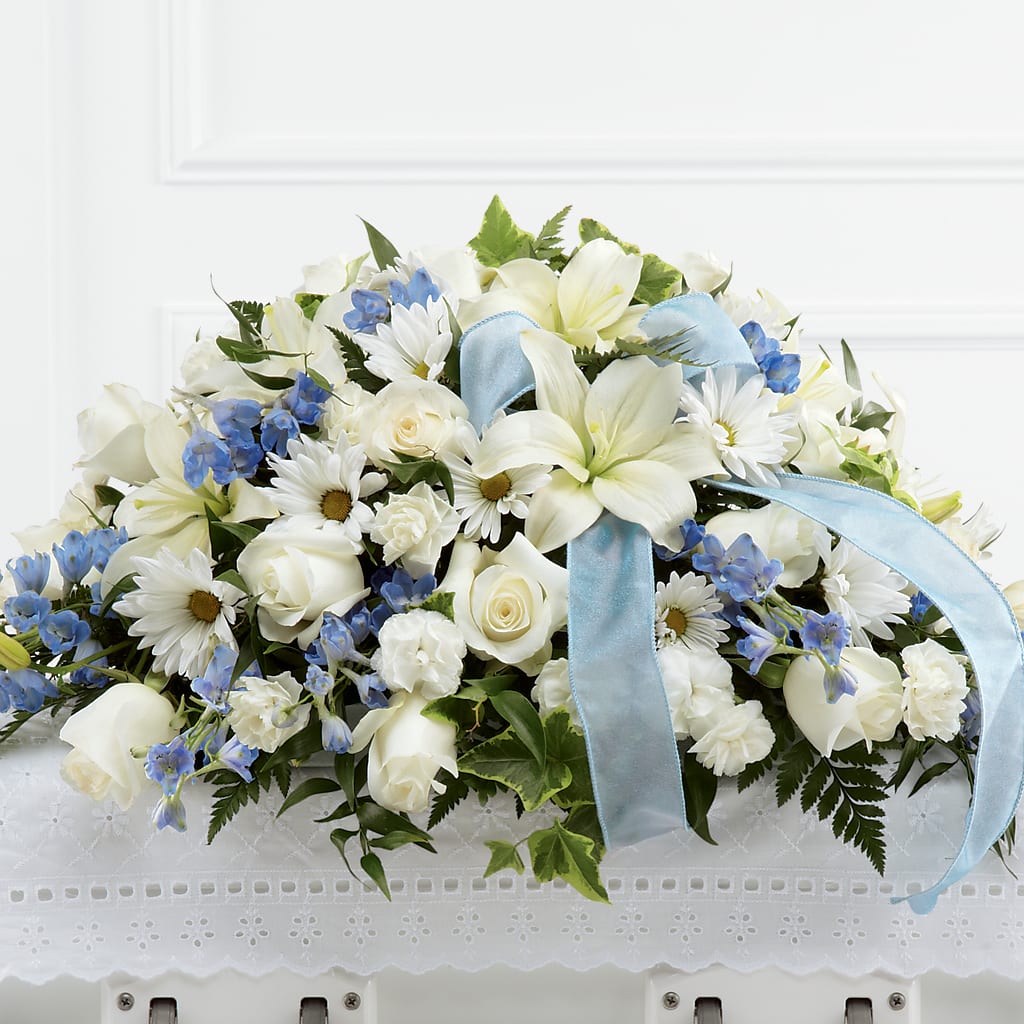 Tender Treasure Casket Spray – The Andes Flowers Llc, Fort Myers FL