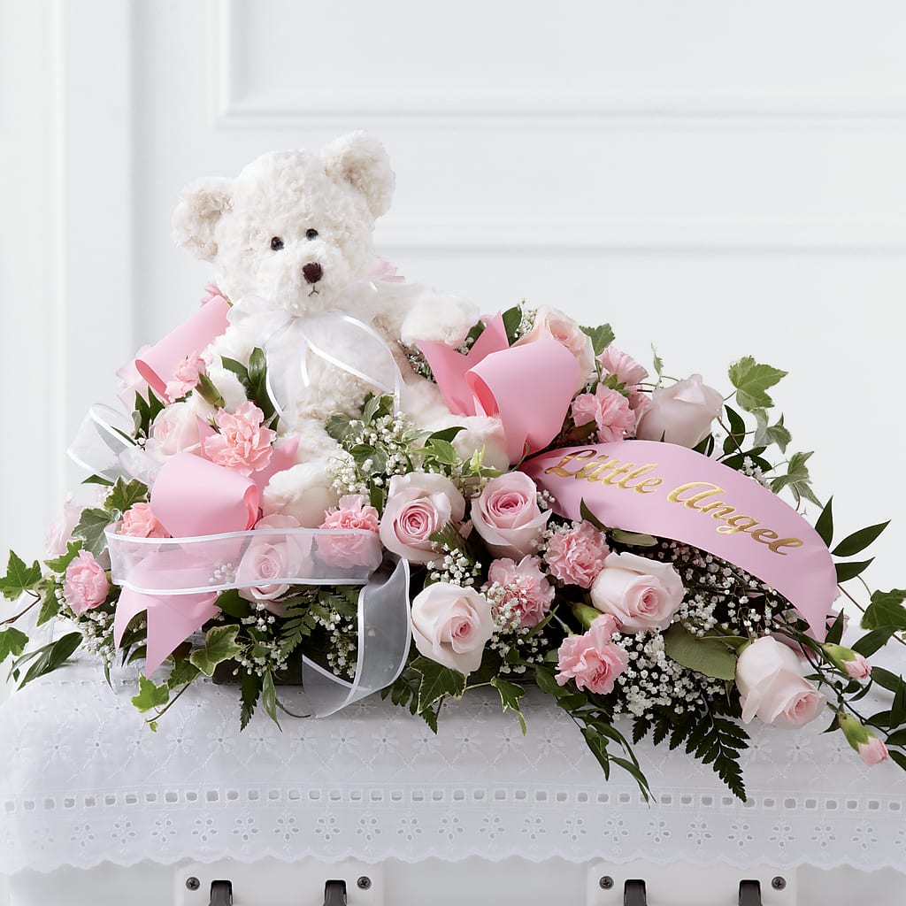 Touch of Sympathy Casket Spray – The Andes Flowers Llc, Fort Myers FL