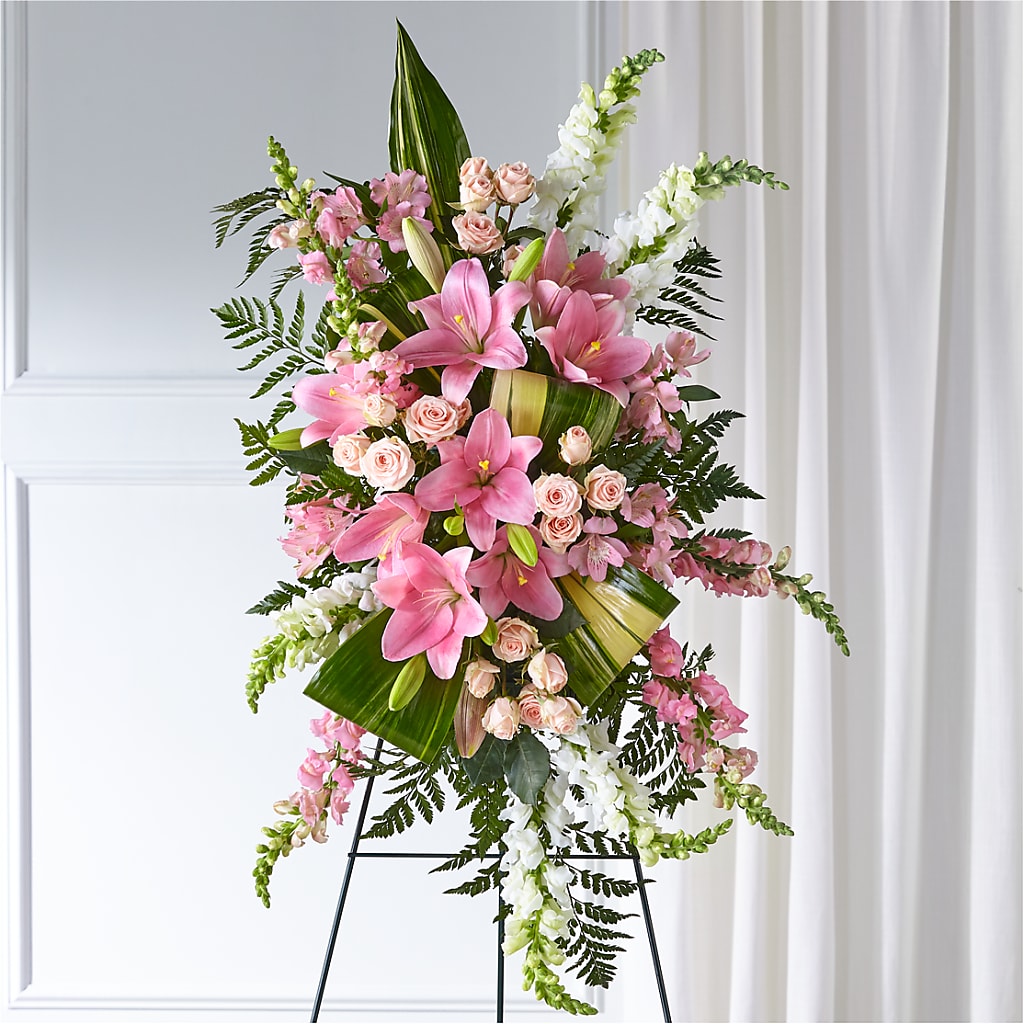Elegant Embrace Standing Spray – The Andes Flowers Llc, Fort Myers FL