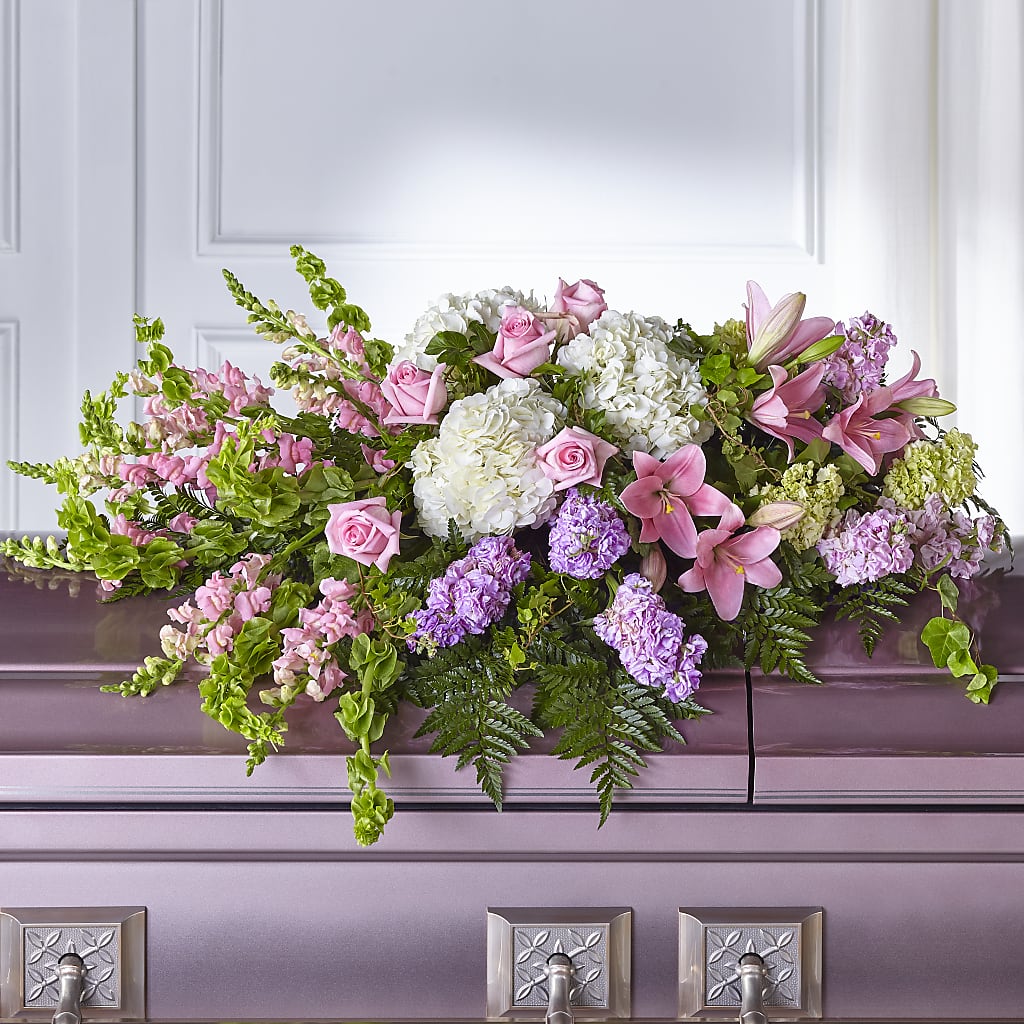 Life's Gratitude Casket Spray – The Andes Flowers Llc, Fort Myers FL