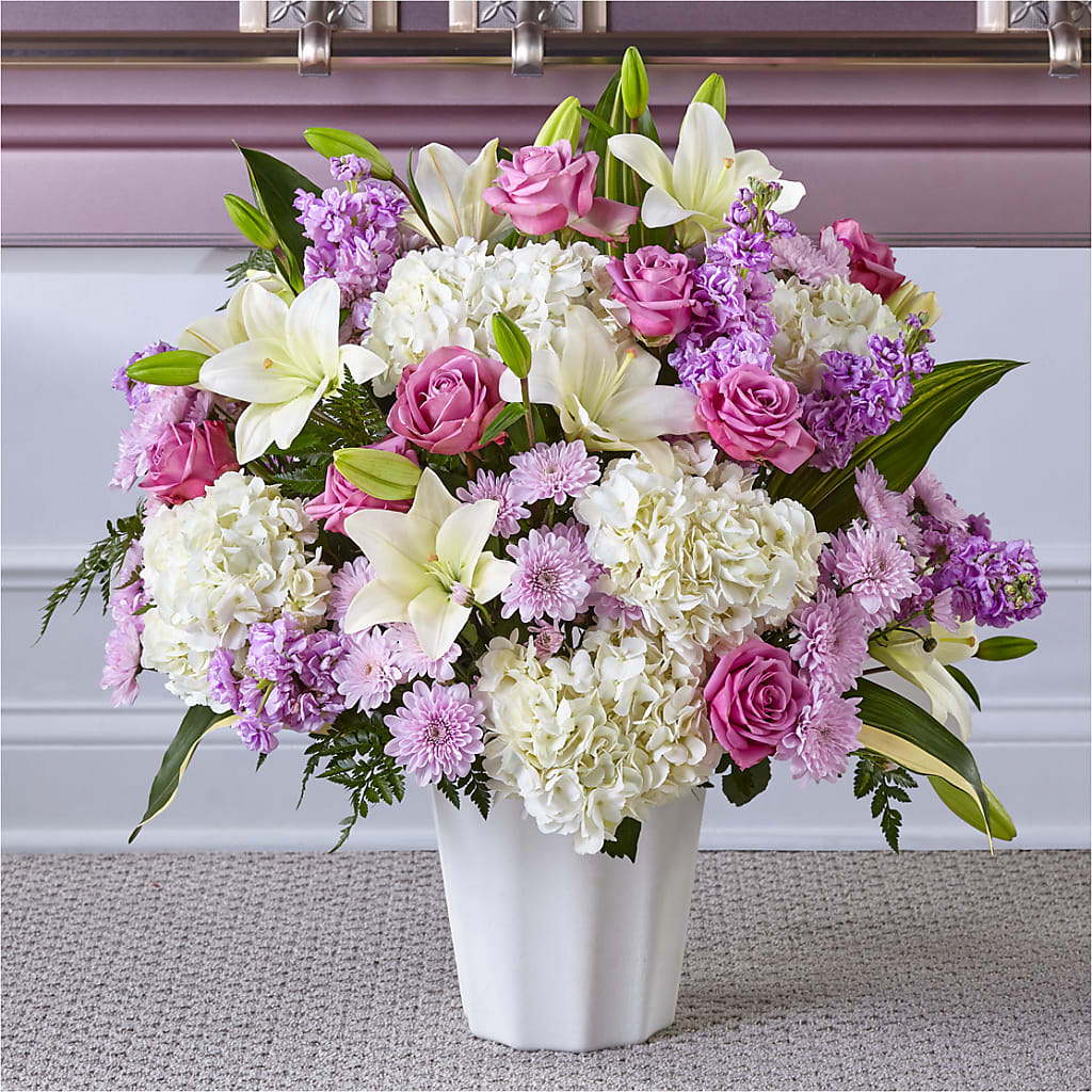 Heaven Sent Floor Basket – The Andes Flowers Llc, Fort Myers FL