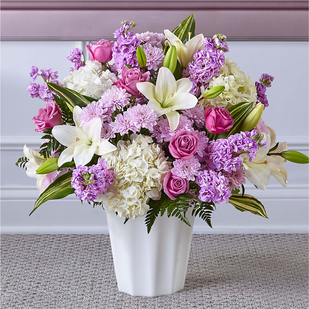 Heaven Sent Floor Basket – The Andes Flowers Llc, Fort Myers FL