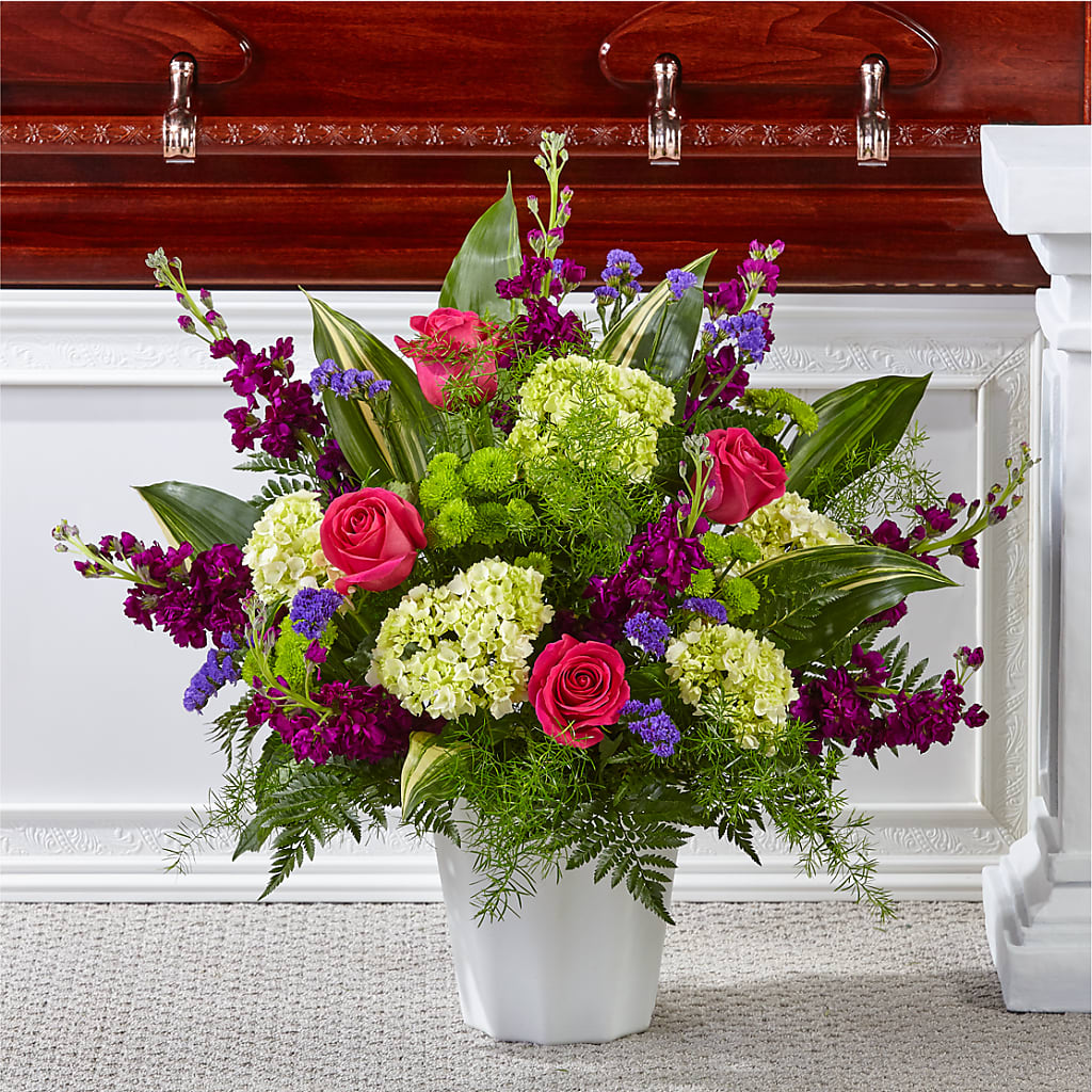 Beautiful Horizons Floor Basket – The Andes Flowers Llc, Fort Myers FL