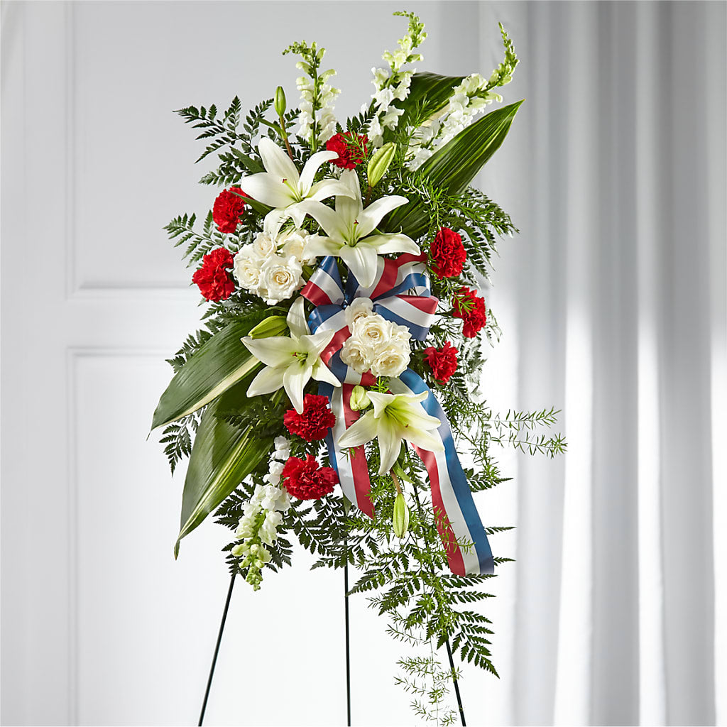 Stars of Life Standing Spray – The Andes Flowers Llc, Fort Myers FL