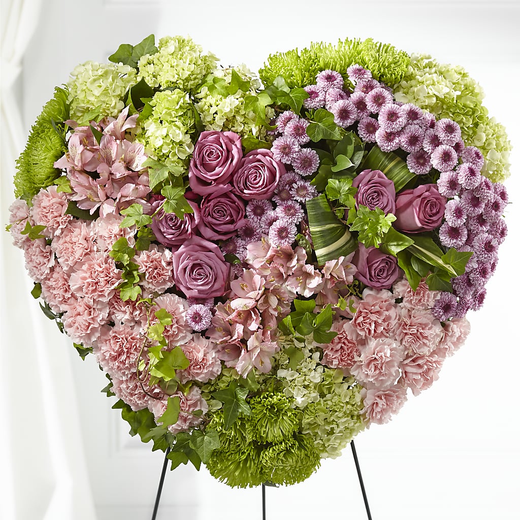Heartwarming Standing Heart – The Andes Flowers Llc, Fort Myers FL