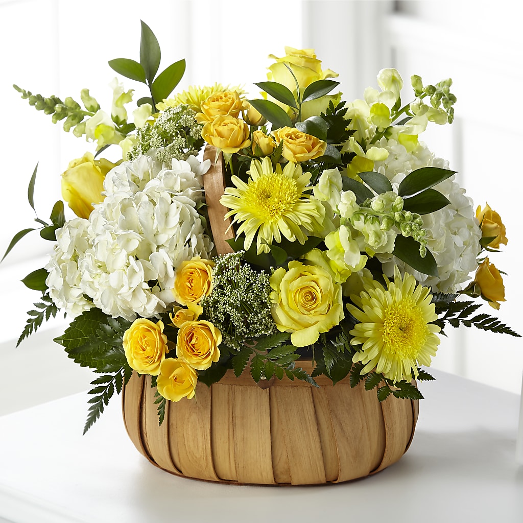 Rustic Remembrance Basket – The Andes Flowers Llc, Fort Myers FL