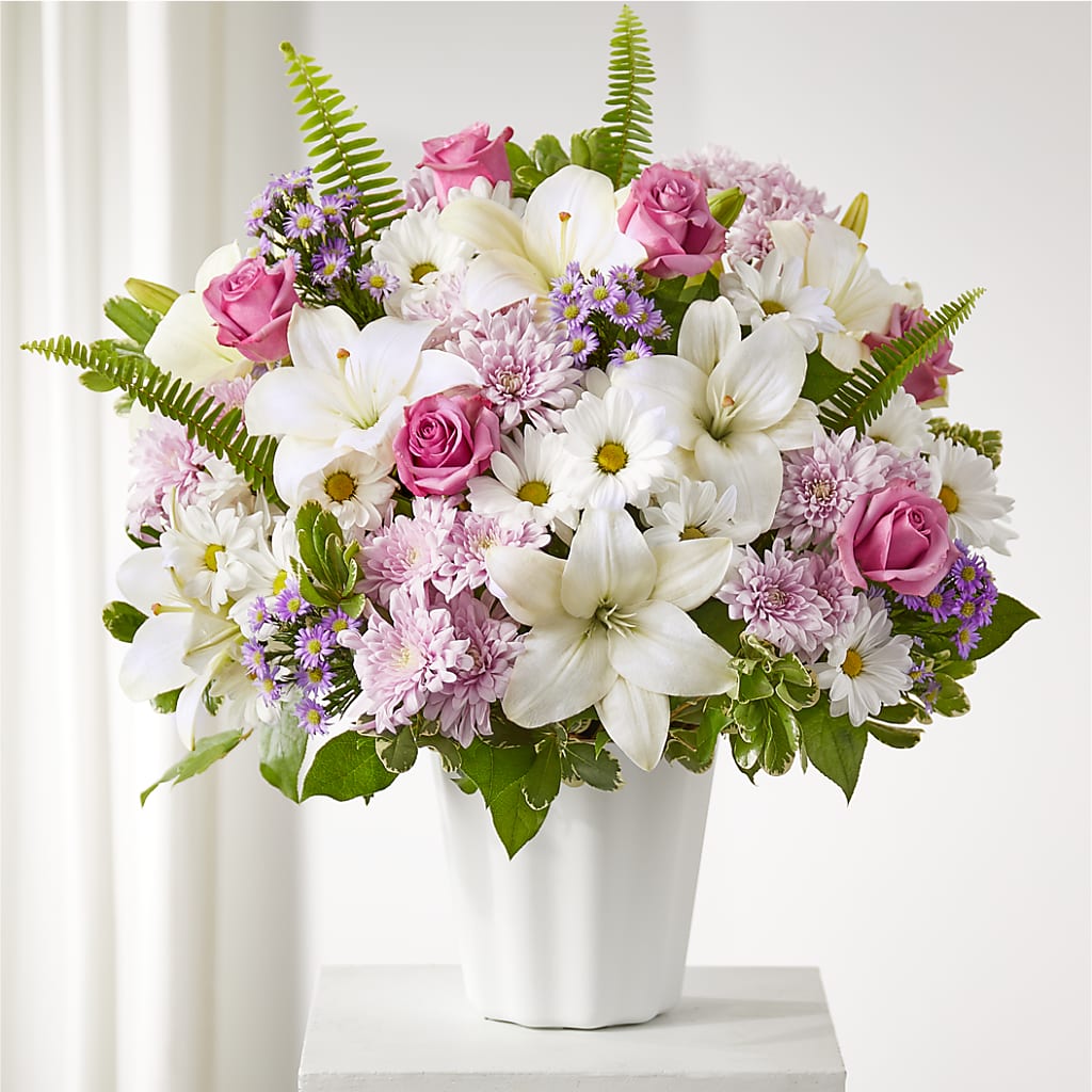 Warmest Thoughts Tabletop Basket – The Andes Flowers Llc, Fort Myers FL