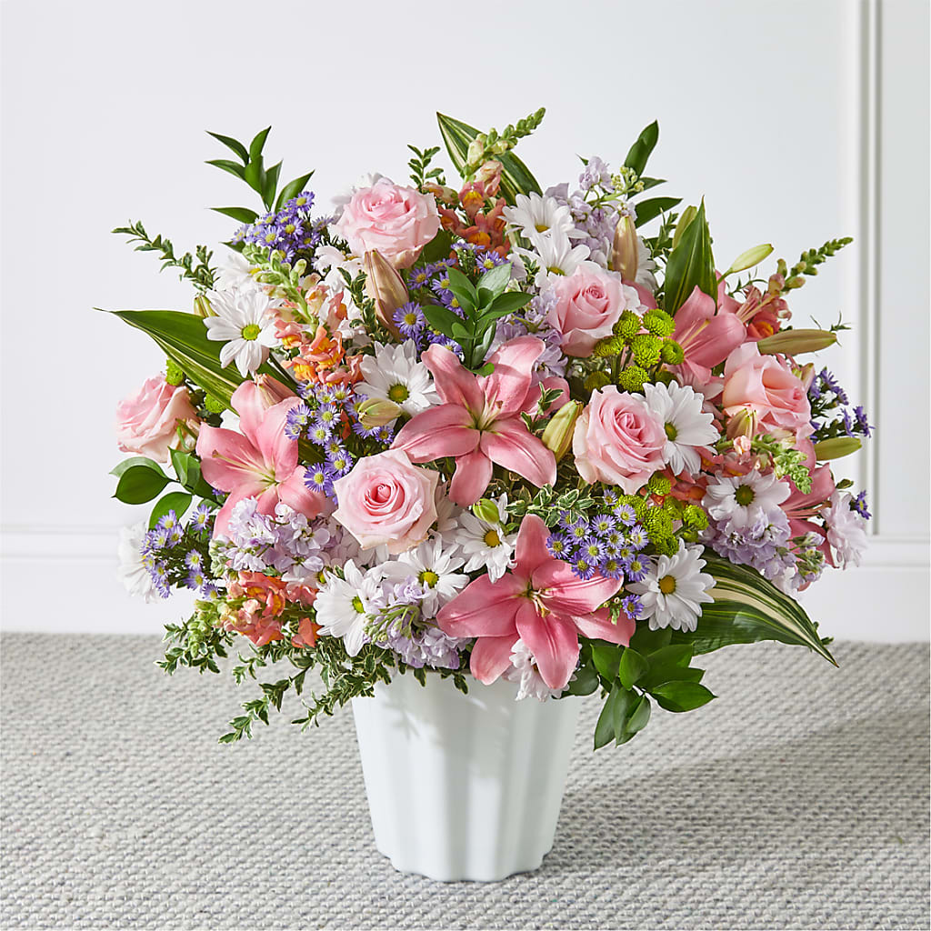 Abundant Compassion Floor Basket – The Andes Flowers Llc, Fort Myers FL
