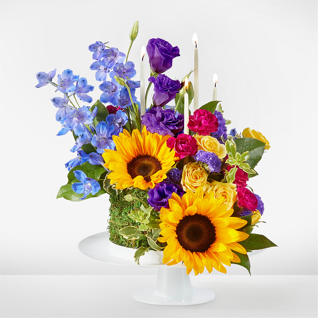 Star of the Day Floral Cake – The Andes Flowers Llc, Fort Myers FL