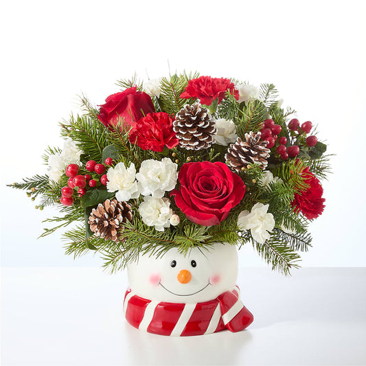 Jolly Snowman Bouquet –  The Andes Flowers Llc, Fort Myers FL