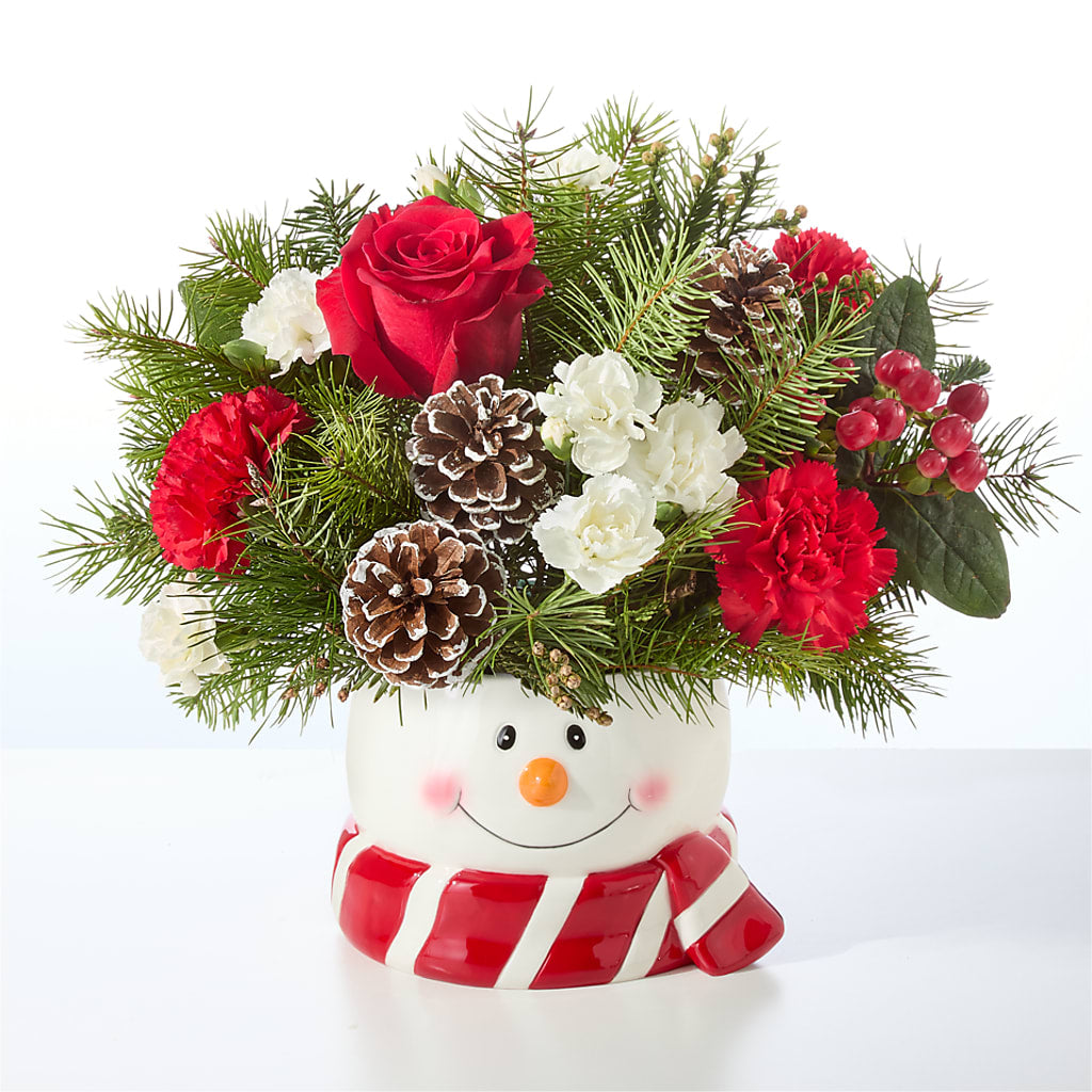 Jolly Snowman Bouquet –  The Andes Flowers Llc, Fort Myers FL