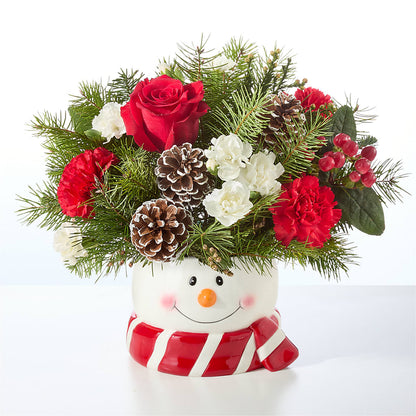 Jolly Snowman Bouquet –  The Andes Flowers Llc, Fort Myers FL