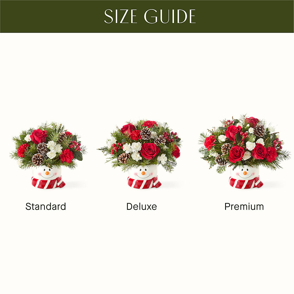 Jolly Snowman Bouquet –  The Andes Flowers Llc, Fort Myers FL