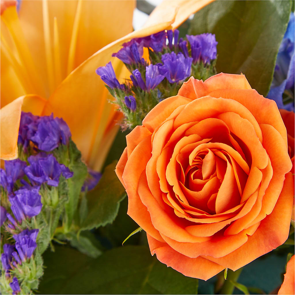 Radiant Citrus Box Bouquet –  The Andes Flowers Llc, Fort Myers FL