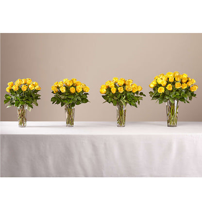 Long Stem Yellow Rose Bouquet –  The Andes Flowers Llc, Fort Myers FL