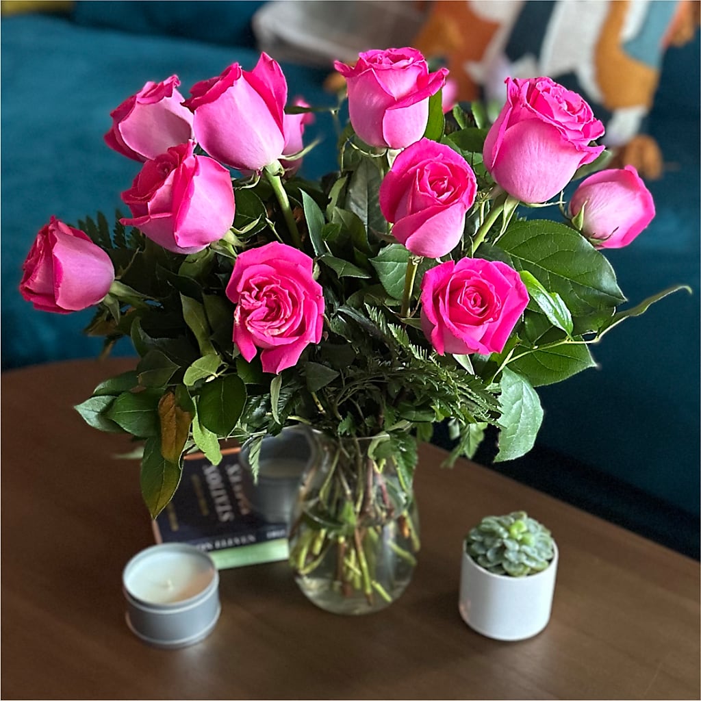 Long Stem Pink Rose Bouquet –  The Andes Flowers Llc, Fort Myers FL