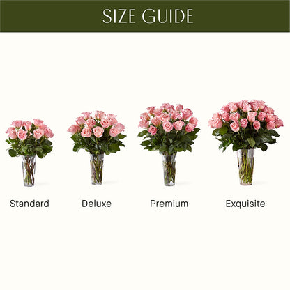 Long Stem Pink Rose Bouquet –  The Andes Flowers Llc, Fort Myers FL