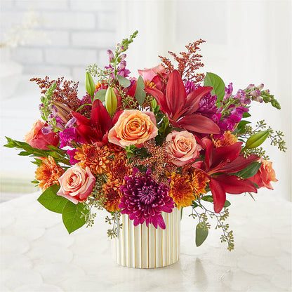 Burgundy Landscape Bouquet –  The Andes Flowers Llc, Fort Myers FL