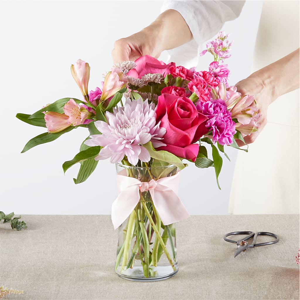 Pink Ribbon - A Florist Original –  The Andes Flowers Llc, Fort Myers FL