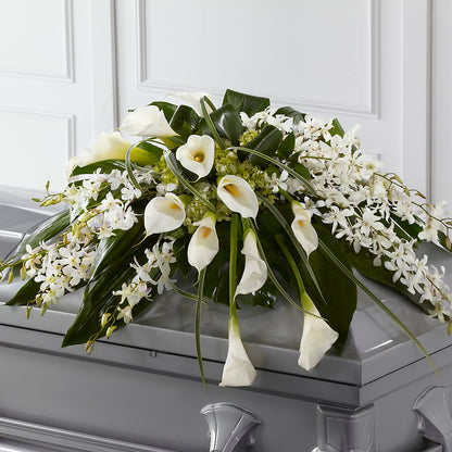 Angel Wings Casket Spray –  The Andes Flowers Llc, Fort Myers FL