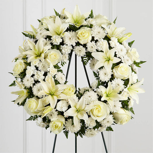 Treasured Tribute Wreath –  The Andes Flowers Llc, Fort Myers FL