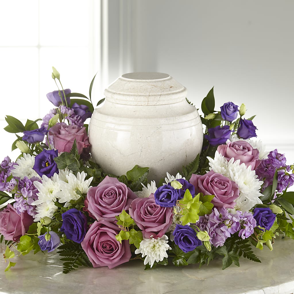 Blooming Sympathy Cremation Adornment –  The Andes Flowers Llc, Fort Myers FL