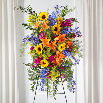 Sunlit Memories Standing Spray (Standard) –  The Andes Flowers Llc, Fort Myers FL