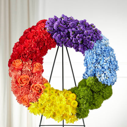 Circle of Love Wreath –  The Andes Flowers Llc, Fort Myers FL