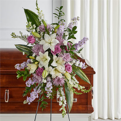 Grateful Hearts Standing Spray –  The Andes Flowers Llc, Fort Myers FL