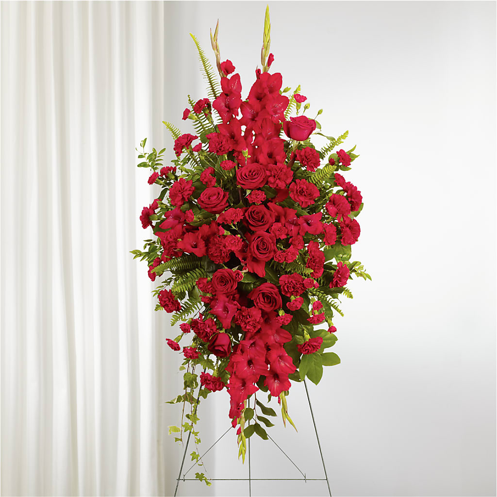 From the Heart Standing Spray –  The Andes Flowers Llc, Fort Myers FL