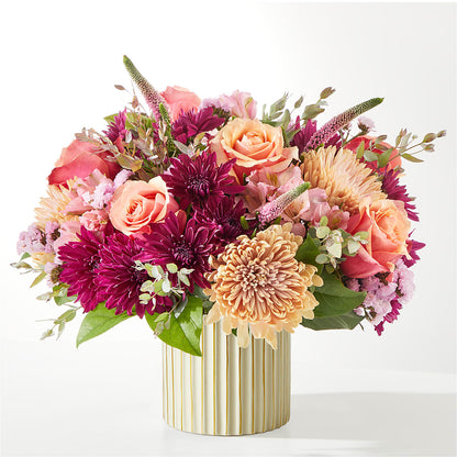 Berry Cobbler Bouquet with Ivory Vase –  The Andes Flowers Llc, Fort Myers FL