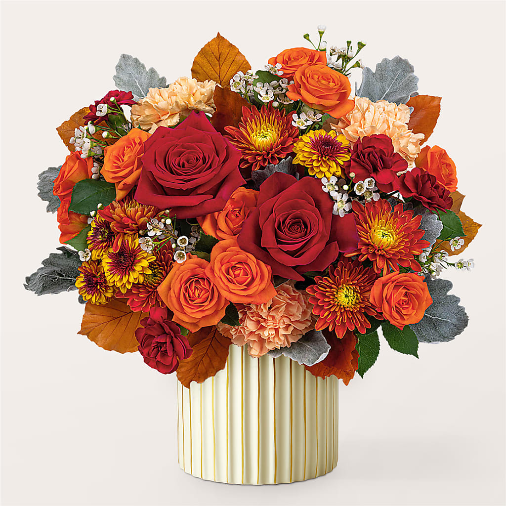Merlot Bouquet with Ivory Vase –  The Andes Flowers Llc, Fort Myers FL