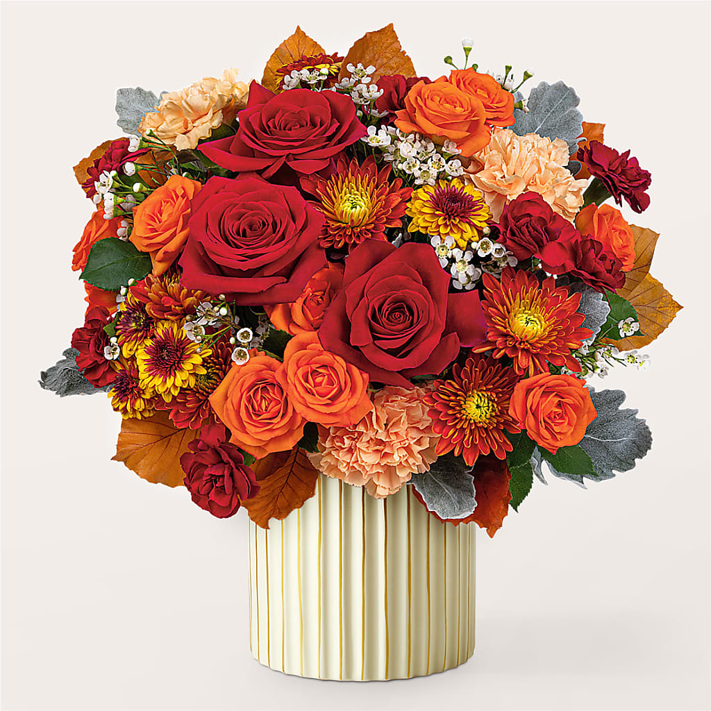 Merlot Bouquet with Ivory Vase –  The Andes Flowers Llc, Fort Myers FL