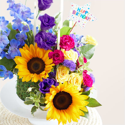 Star of the Day Floral Cake –  The Andes Flowers Llc, Fort Myers FL