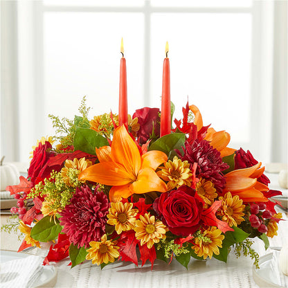 Autumn's Embrace Centerpiece –  The Andes Flowers Llc, Fort Myers FL