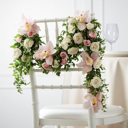 Orchid Rose Chair Décor –  The Andes Flowers Llc, Fort Myers FL