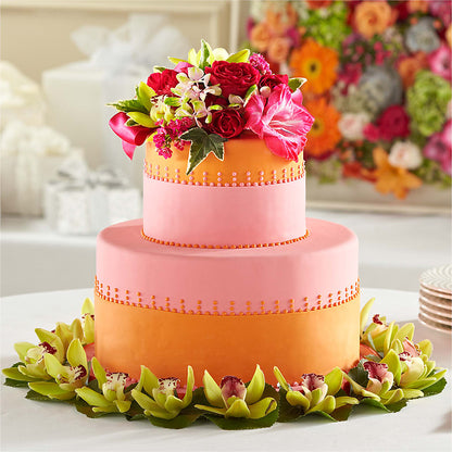 Sweet Citrus Cake Decor –  The Andes Flowers Llc, Fort Myers FL